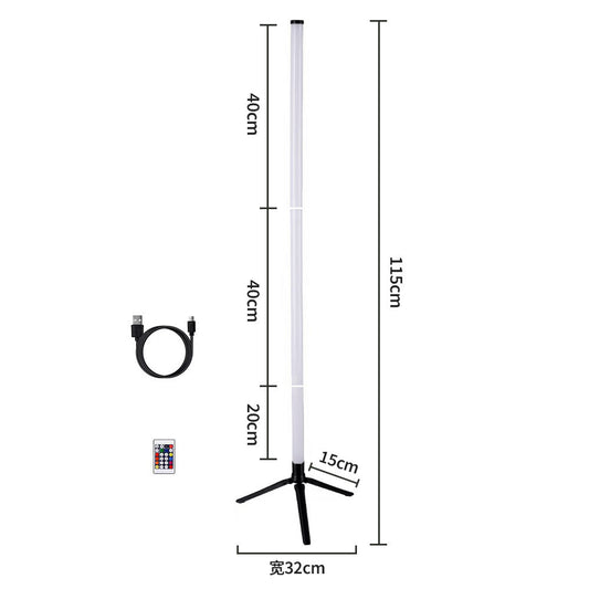RGB LED Corner Floor Lamp,DIY Floor Lamp with Music Sync, Dynamic Modes, Remote Control,Standingl Corner Changing Ambience Light, for Living Bedroom Room Gaming Room