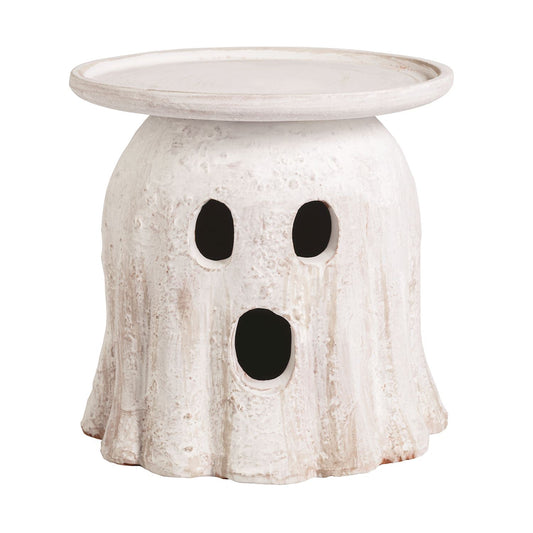 Terracotta Halloween Pillar Candle Holder