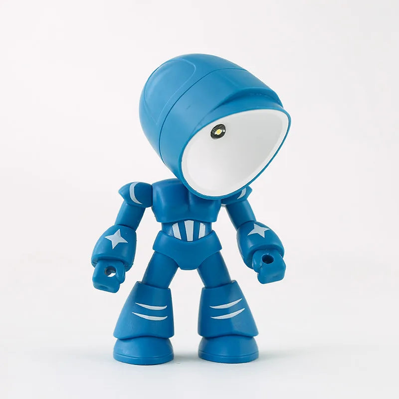 Mini Night Light LED Cartoon Hero Police Desktop Lamp | Cute Bedroom Decor for Kids
