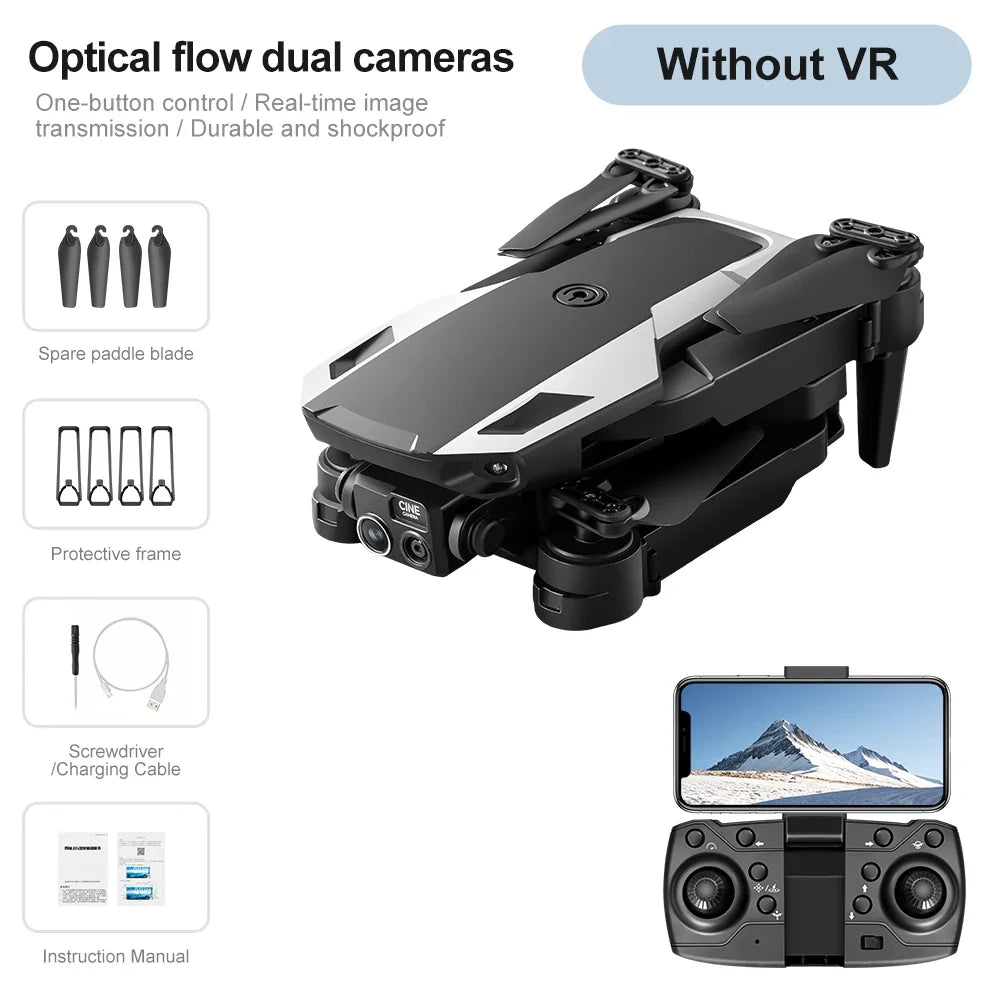 Lenovo M1 Foldable Drone HD Camera Optical Flow Positioning VR Glasses Portable RC Quadcopter Outdoor Aerial Aircraft
