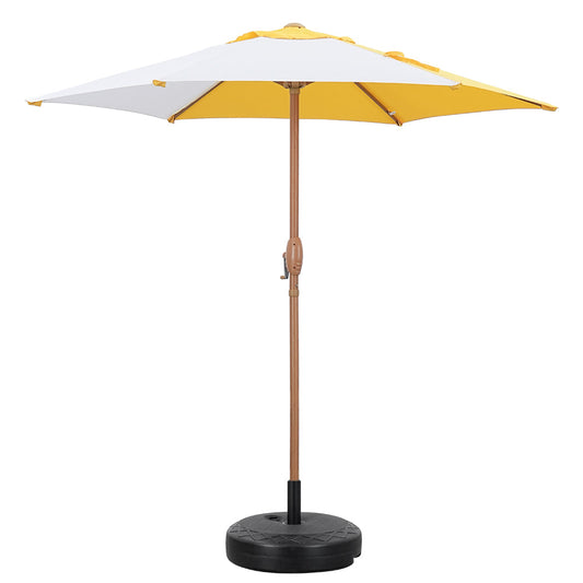 Ainfox Patio Umbrella Base Round With Diamond Pattern Decor