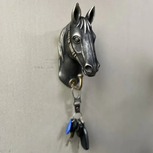 Coat Hanger - Horse Head Grey