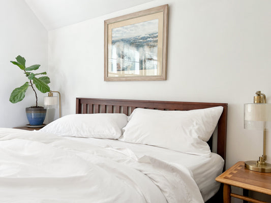 Organic Percale Bed Sheets Set