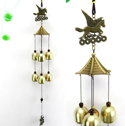Outdoor Wind Chimes Yard Antique Superb Garden Copper Bells Wind-chimes Wall Hanging Decorations Best Metal Musical Wind Chime Home Decoration Amazing Addition To Patio Porch Garden Backyard