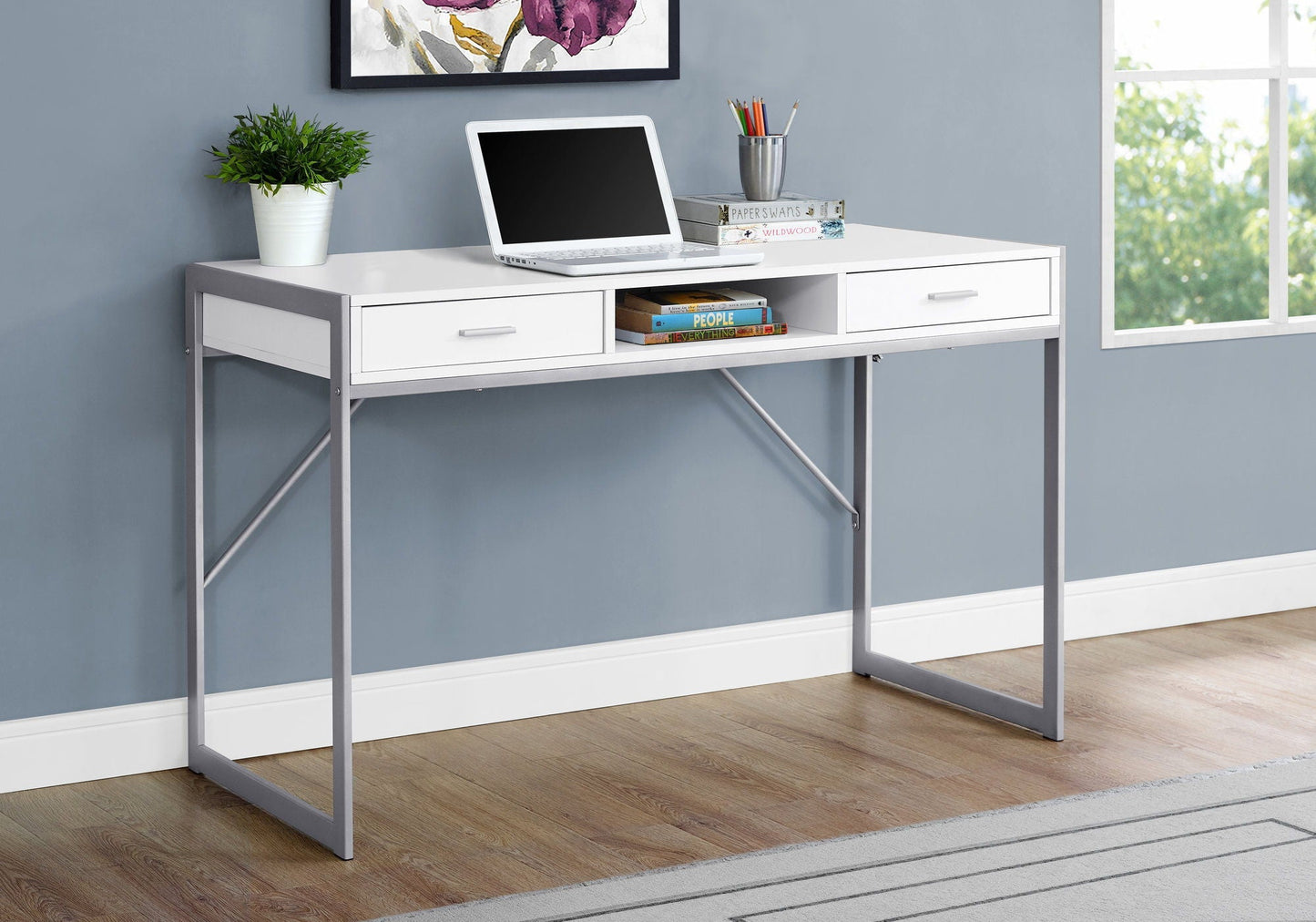 Computer Desk For Home Office Laptop with Storage Drawers