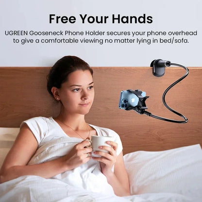 360 Clip Mobile Phone Holder Stand Portable Flexible Lazy Bed Desktop Bracket Desk Mount Stand Base For iPhone Samsung Xiaomi