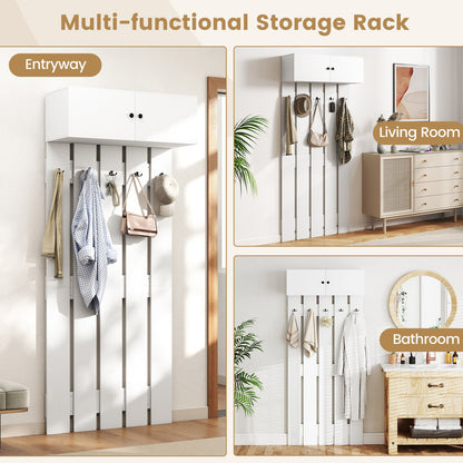 Entryway Wall Coat Rack Wall Mounted Coat Clothes Rack