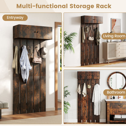 Entryway Wall Coat Rack Wall Mounted Coat Clothes Rack