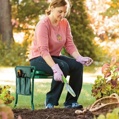 Foldable Garden Kneeler Seat with Tool Pouch