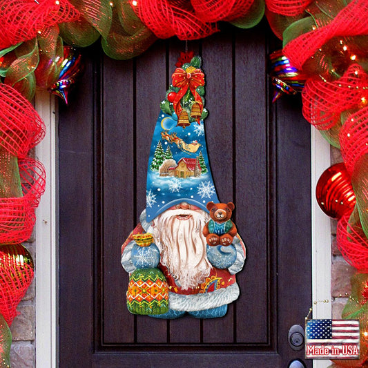 Christmas Gnome Holiday Door Decor by G. DeBrekht - Christmas Decor - 8611012H