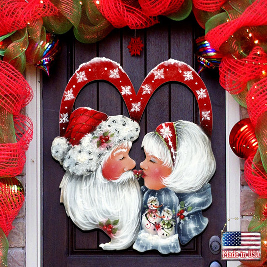 Merry Kissmas! Holiday Door Decor by Jamie Mills-Price - Christmas Decor - 8457514H