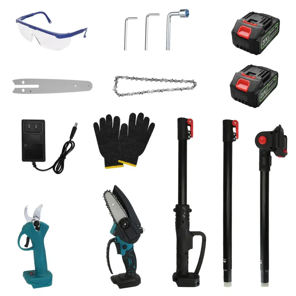 4-in-1 Cordless Brushless Pole Saw and Pruning Shear Kit