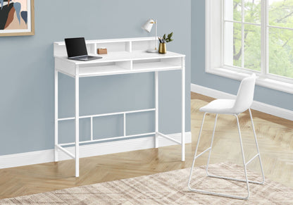 Computer Desk For Home Office, Standing, Storage Shelves, Laptop, Contemporary & Modern