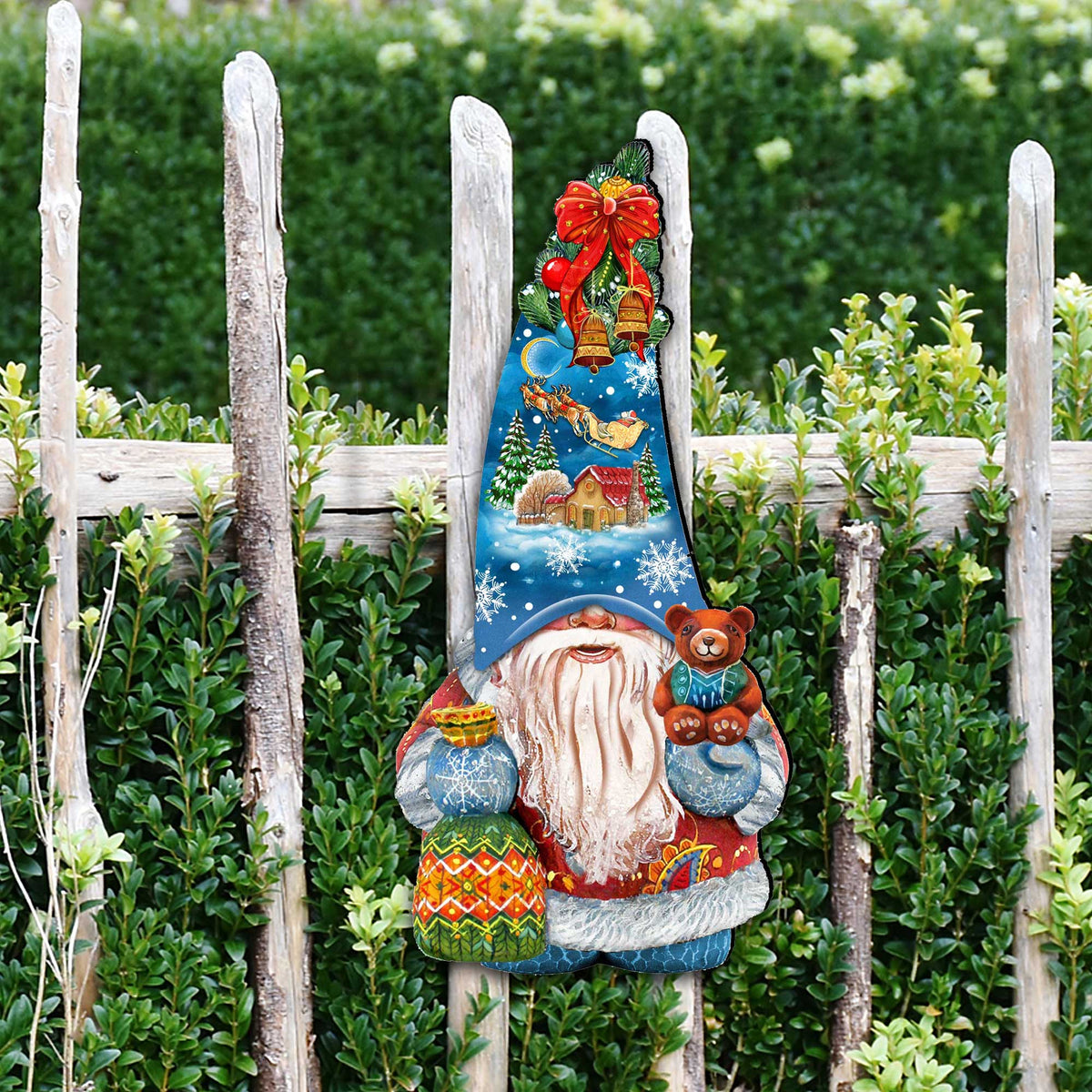 Christmas Gnome Holiday Door Decor by G. DeBrekht - Christmas Decor - 8611012H
