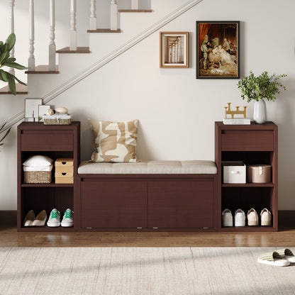 TREXM All-in-One Entryway Storage Bench