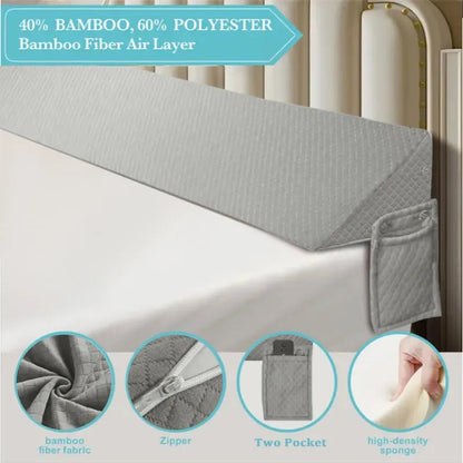Air Layer Fabric Gap Filler Pillow – Diamond-Shaped Pocket Cushion