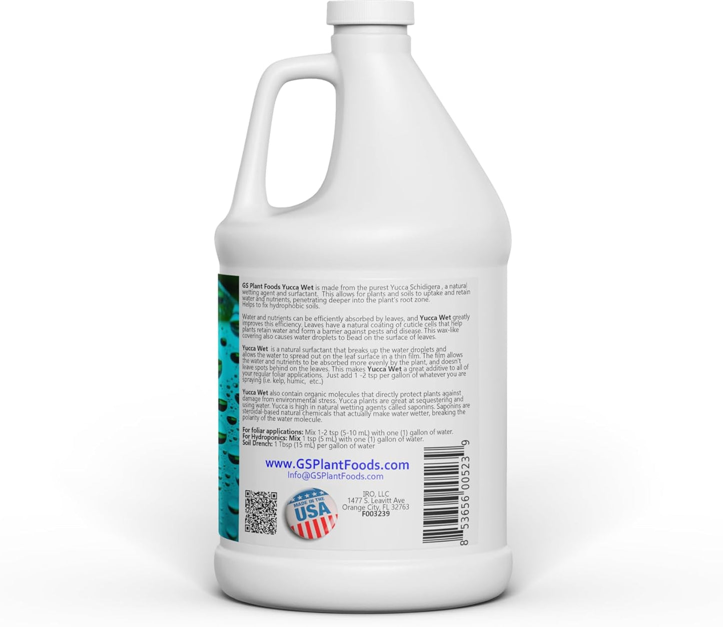 Organic Soil Wetting Agent – Yucca Wet | GS Plant Foods