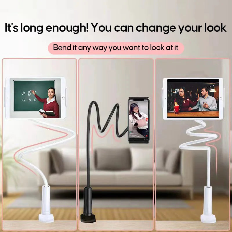 360 Clip Mobile Phone Holder Stand Portable Flexible Lazy Bed Desktop Bracket Desk Mount Stand Base For iPhone Samsung Xiaomi