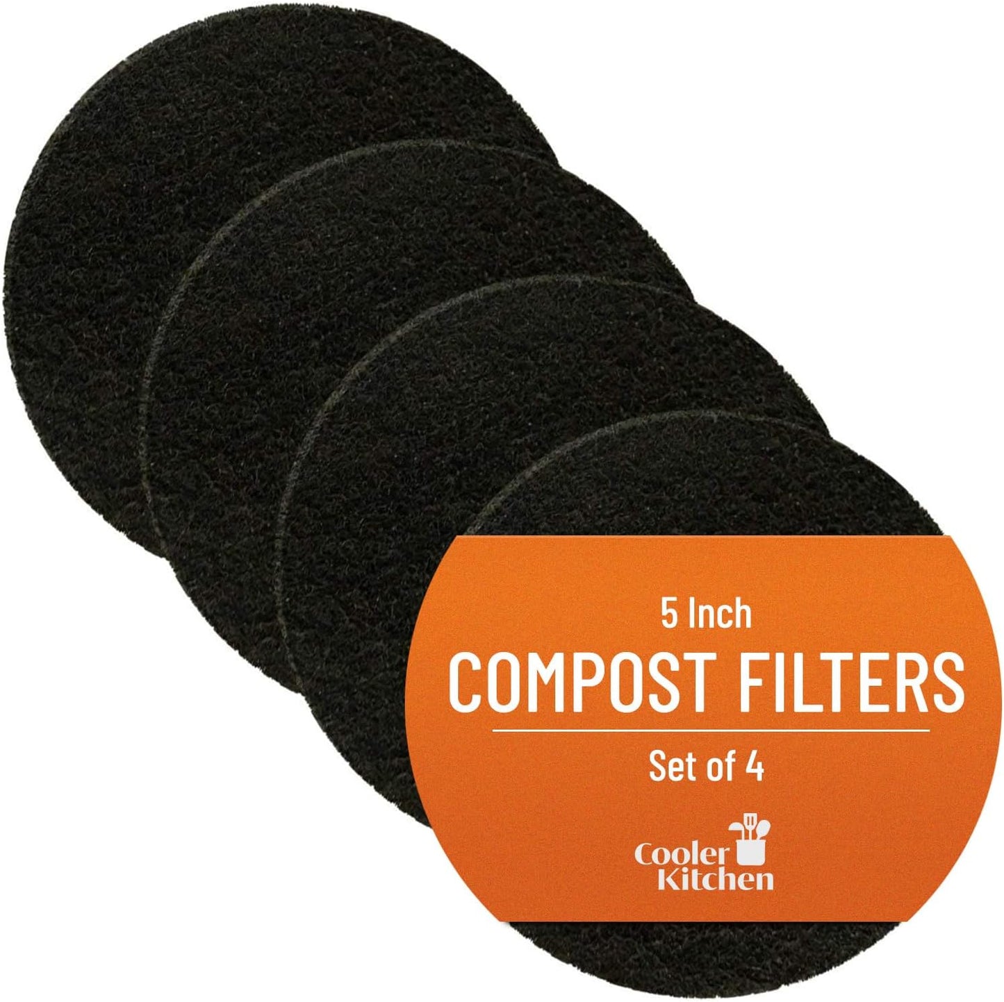 Charcoal Compost Bin Filters (4-Pack)