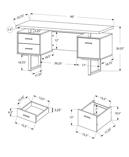 Computer Desk For Home Office With Storage Drawers