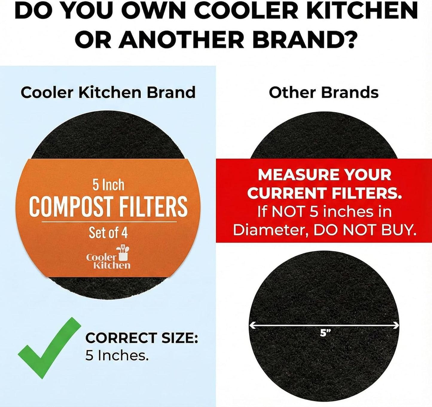 Charcoal Compost Bin Filters (4-Pack)