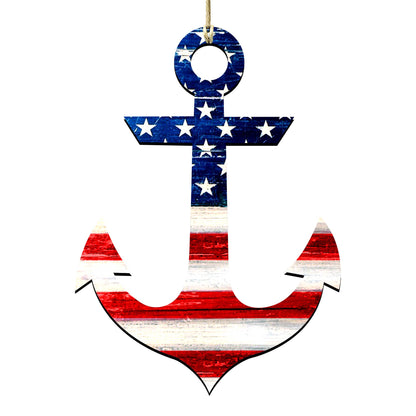 American Anchor Holiday Door Decor - American Christmas Decor - 8198913H