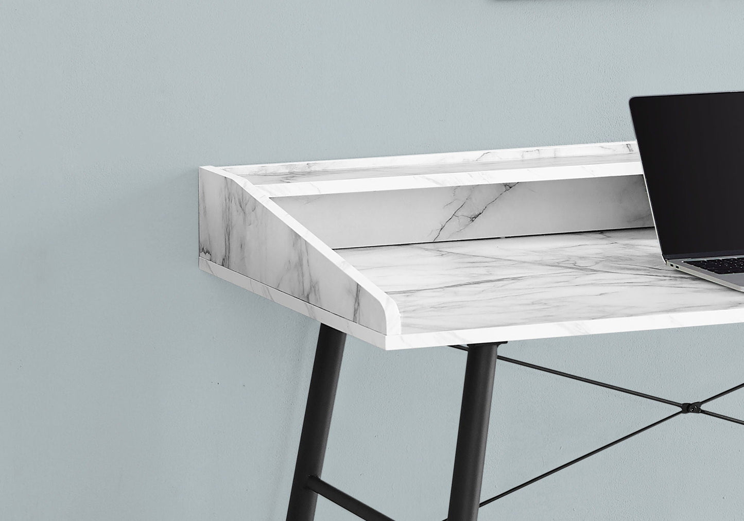 Computer Desk For Home Office With Laptop Storage Shelves
