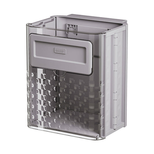 Kitchen folding trash can wall hanging large caliber leftovers bin transparent thickened folding trash can