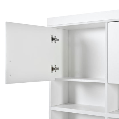 Entryway Hall Tree With Bench And Storage, 5 In 1 Coat Rack