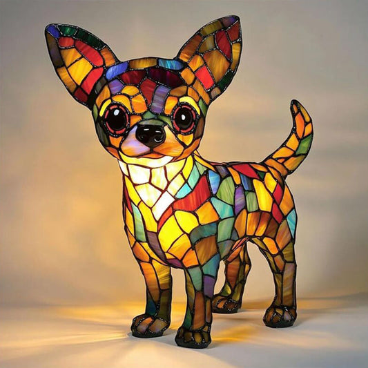 Animal resin LED night light, a cute bedside lamp for living rooms and bedrooms.