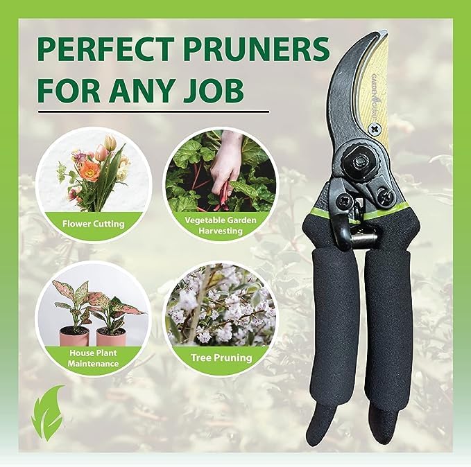 Titanium Soft Grip Garden Pruning Shears Clippers