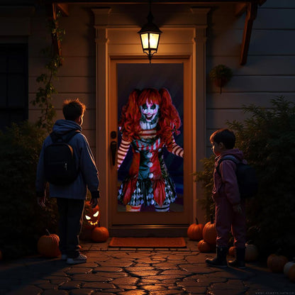 AtmosFX® Creepy Clowns Halloween Digital Decoration on USB Includes 8 Atmosfx Video Effects for Hallloween