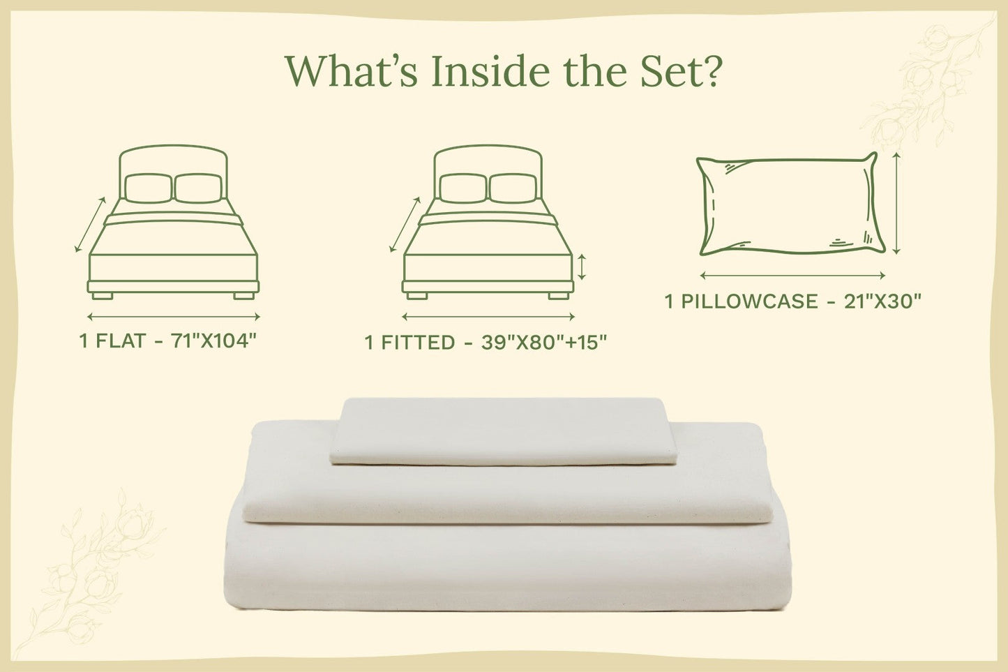 Organic Sateen Bed Sheets Set