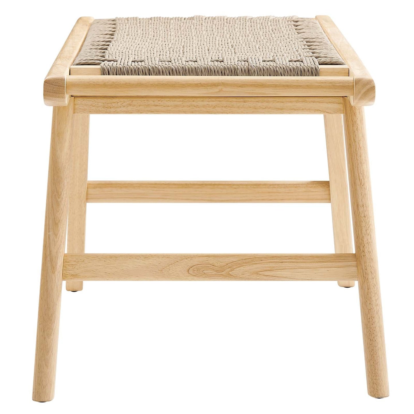 Saoirse 47" Wove Rope Wood Bench by Modway