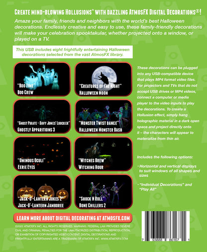 AtmosFX Halloween Hollusion Digital Decoration on USB