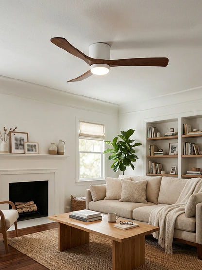 Nordic Propeller Wooden Ceiling Fan Light
