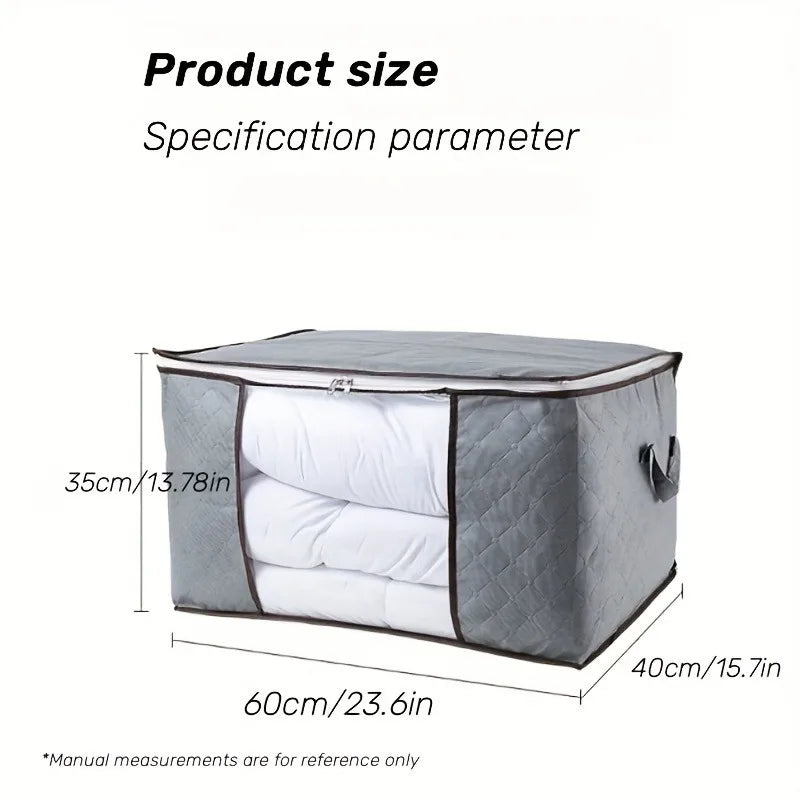 Extra Large Clothing & Quilt Storage Organizer Bag with Window