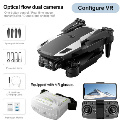Lenovo M1 Foldable Drone HD Camera Optical Flow Positioning VR Glasses Portable RC Quadcopter Outdoor Aerial Aircraft