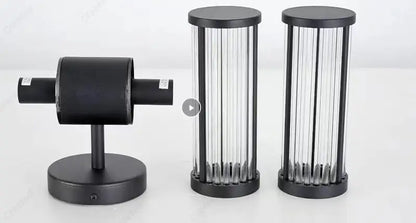 Modern Creative Simple LED European Crystal Wall Lamp Living Room Study Bedroom Bedside Decorative Lighting Lamps