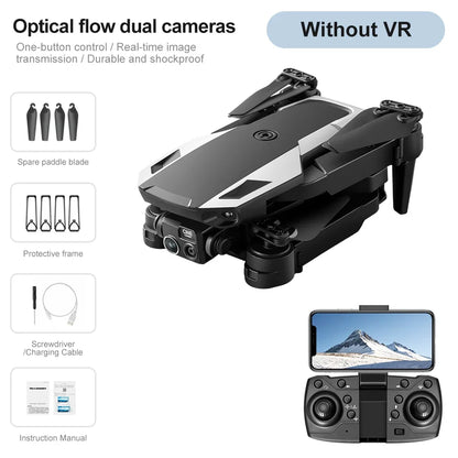 Lenovo M1 Foldable Drone HD Camera Optical Flow Positioning VR Glasses Portable RC Quadcopter Outdoor Aerial Aircraft