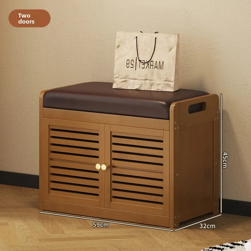 Shoe Cabinets Upholstered Soft Padded Shoe Bench Storage Seat Entryway Mudroom Ottoman Shoe Cabinet Dustproof Hidden Compartment