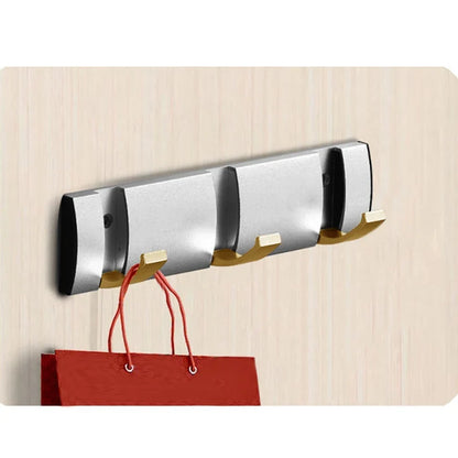 Coat Rack Wall Mount - Modern, Metal Wall Coat Rack Sturdy Wall Hook Rack Rail for Hanging Coat, Jacket, Clothes, Hat