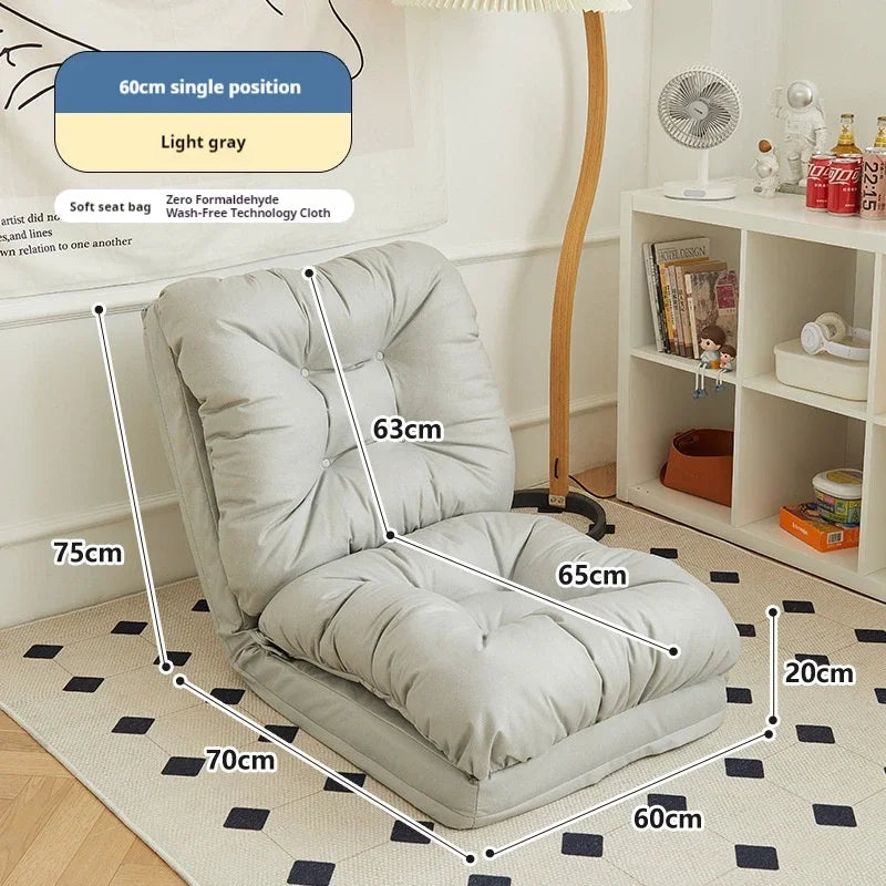 Foldable Lazy Sofa Bedroom Tatami Sets Bed Back Balcony Large Chair Foldable Chair Lounge Sofa Living Room Single Recliner 2025