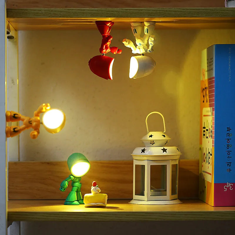 Mini Night Light LED Cartoon Hero Police Desktop Lamp | Cute Bedroom Decor for Kids