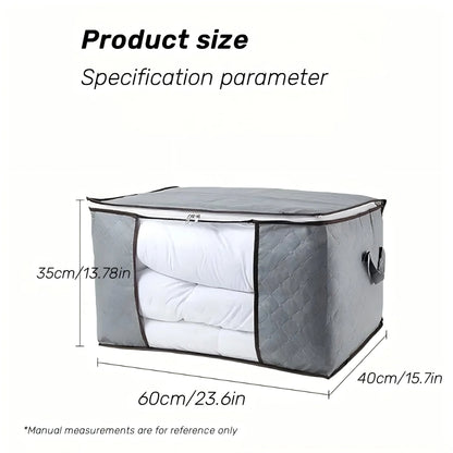 Extra Large Clothing & Quilt Storage Organizer Bag with Window