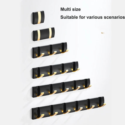 Coat Rack Wall Mount - Modern, Metal Wall Coat Rack Sturdy Wall Hook Rack Rail for Hanging Coat, Jacket, Clothes, Hat