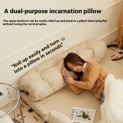 Foldable Lazy Sofa Bedroom Tatami Sets Bed Back Balcony Large Chair Foldable Chair Lounge Sofa Living Room Single Recliner 2025