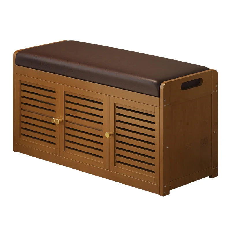 Shoe Cabinets Upholstered Soft Padded Shoe Bench Storage Seat Entryway Mudroom Ottoman Shoe Cabinet Dustproof Hidden Compartment