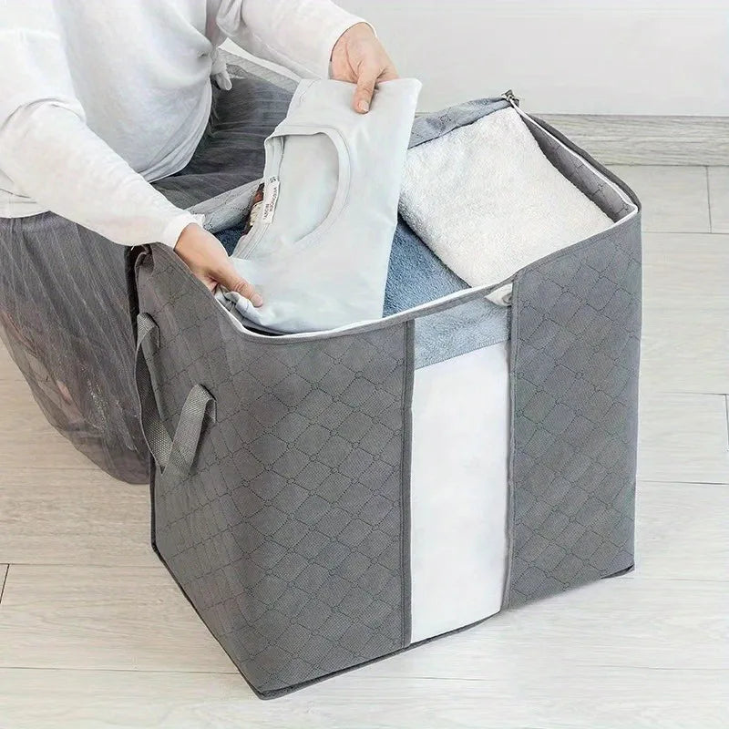 Extra Large Clothing & Quilt Storage Organizer Bag with Window