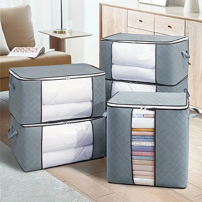 Extra Large Clothing & Quilt Storage Organizer Bag with Window
